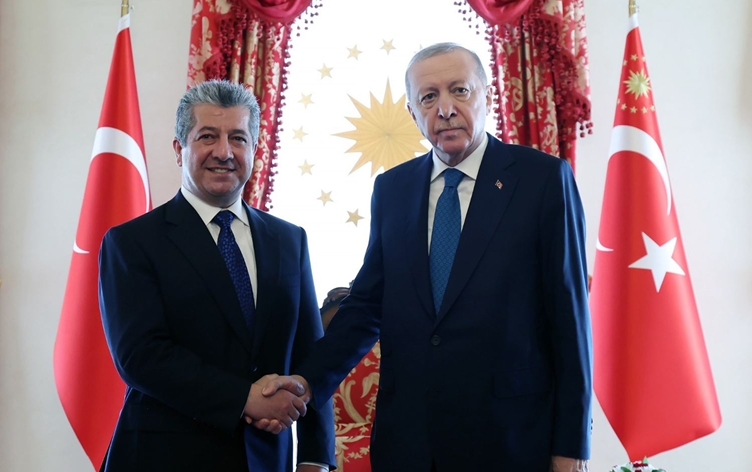 اردوغان ومسرور بارزاني يبحثان عملية السلام والعلاقات بين أربيل وأنقرة